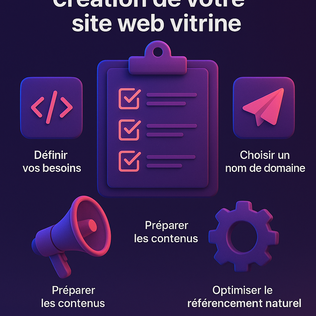 Checklist pour réussir la création de votre site web vitrine